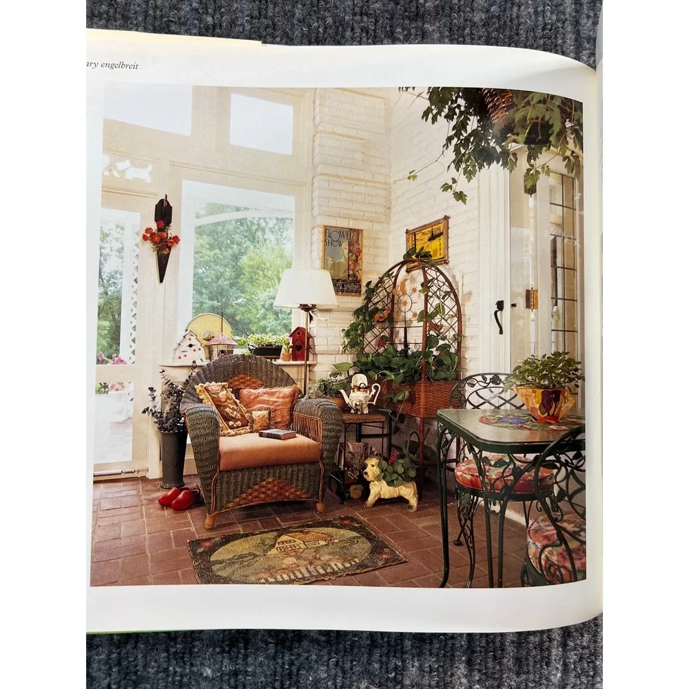 Vtg 90s MARY ENGELBREIT Outdoor Companion Book Hardcover Gardening Cozy DIY 1996